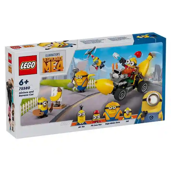 Конструктор LEGO Minions Миньоны и машина-банан, арт. 75580