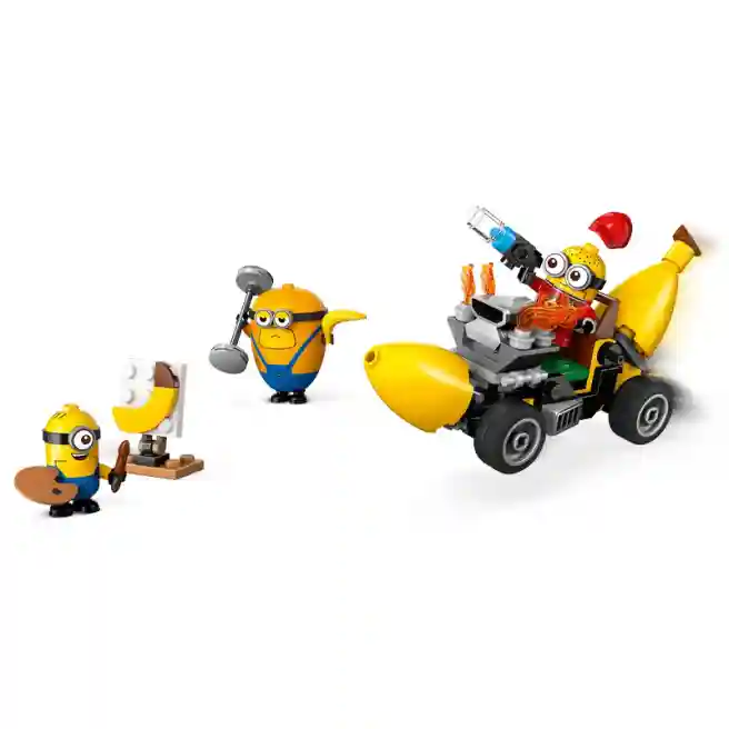 Конструктор LEGO Minions Миньоны и машина-банан, арт. 75580