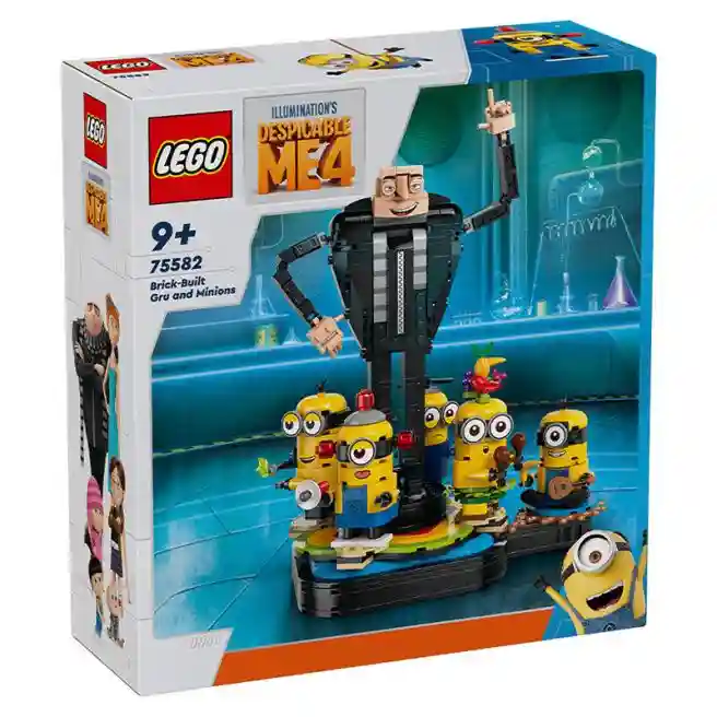 Constructor LEGO Minions Brick Gru și minionii, art. 75582