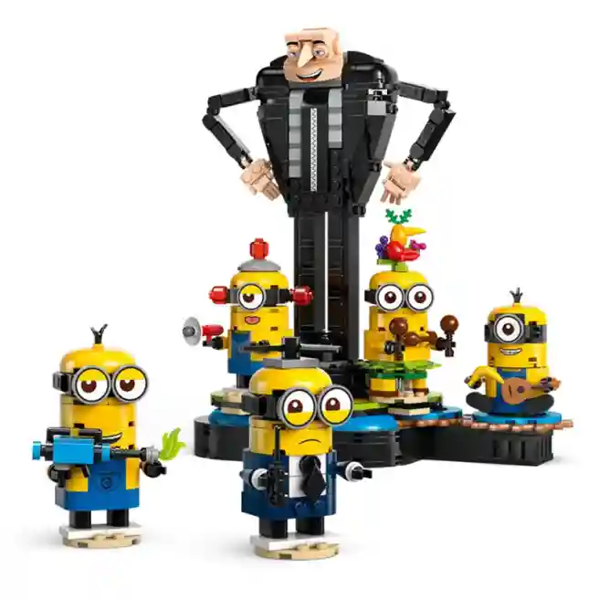 Constructor LEGO Minions Brick Gru și minionii, art. 75582