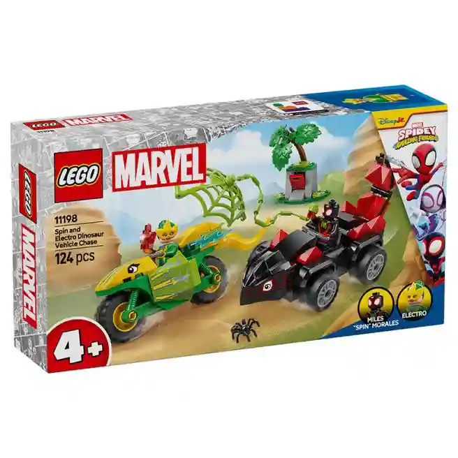 Constructor LEGO Marvel Învârtirea și urmărirea electrodinozaurilor, art. 11198