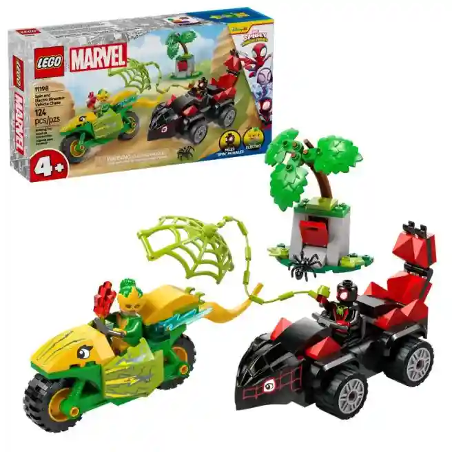 Constructor LEGO Marvel Învârtirea și urmărirea electrodinozaurilor, art. 11198