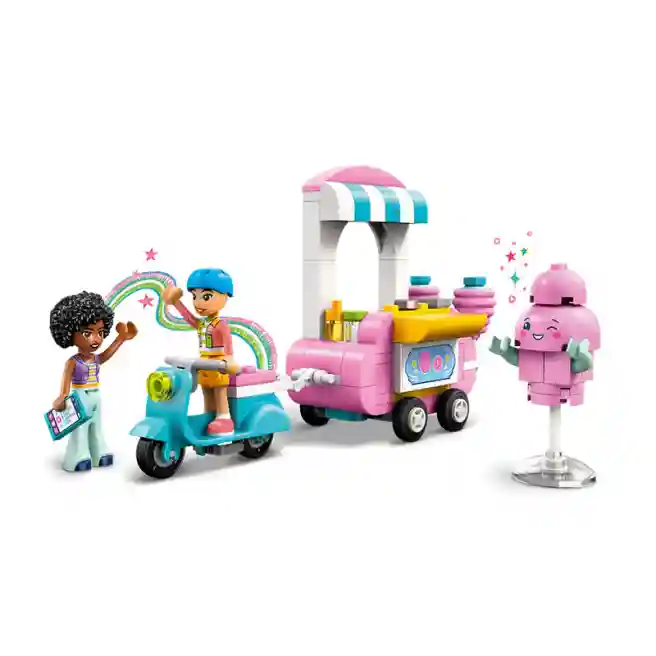 Constructor LEGO Friends Suport de vată de zahăr și scuter, art. 42643