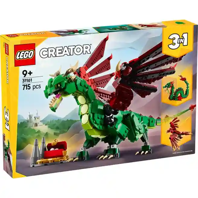 Constructor LEGO Creator Dragon medieval, art. 31161