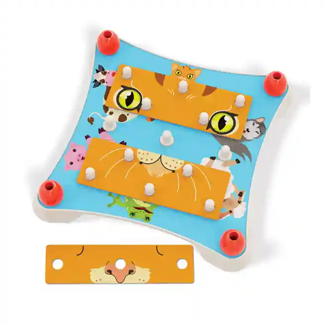 QC Puzzle Creaza animalul Quercetti, cod 58212