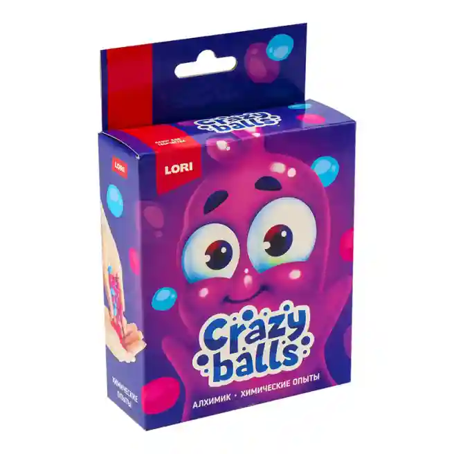Lori Химические опыты.Crazy Balls "Розовый, голубой и фиолетовый шарики"