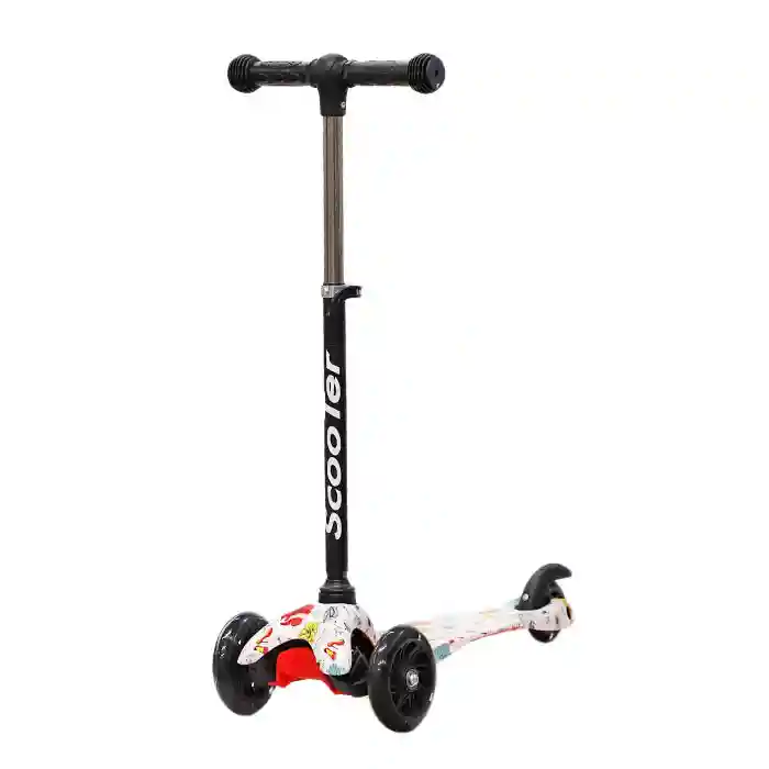 Детский самокат "21 Scooter" c 3-мя колесами, красный, код 61622