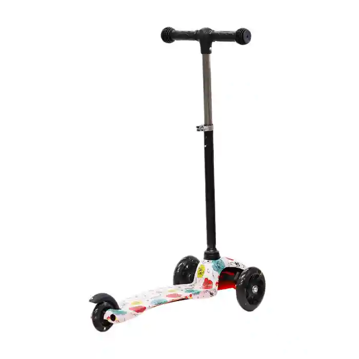 Детский самокат "21 Scooter" c 3-мя колесами, красный, код 61622