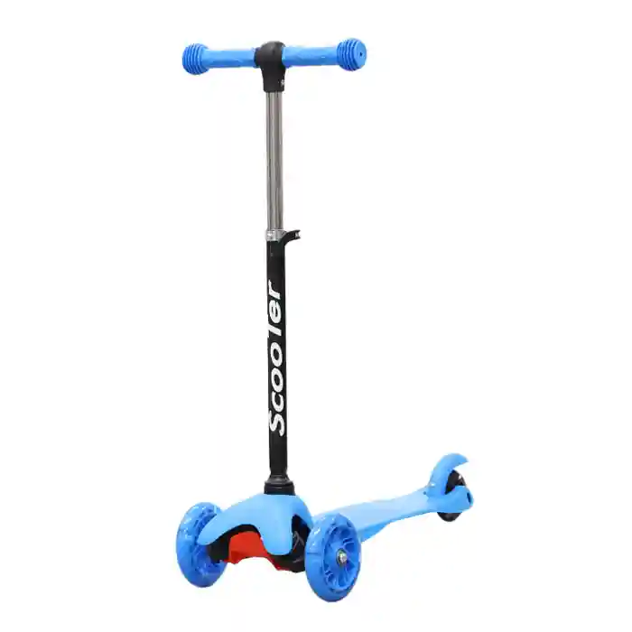 Детский самокат "Scooter" c 3 мя колесами, синий, код 61620