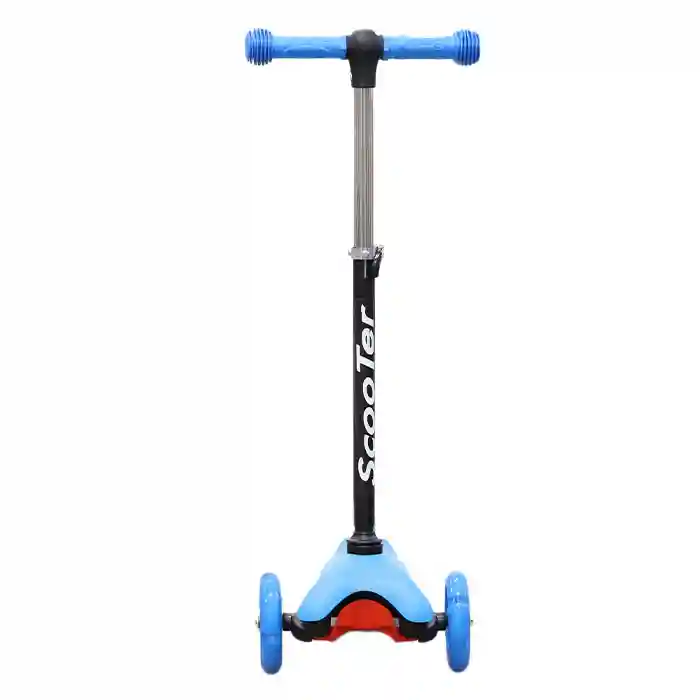 Детский самокат "Scooter" c 3 мя колесами, синий, код 61620