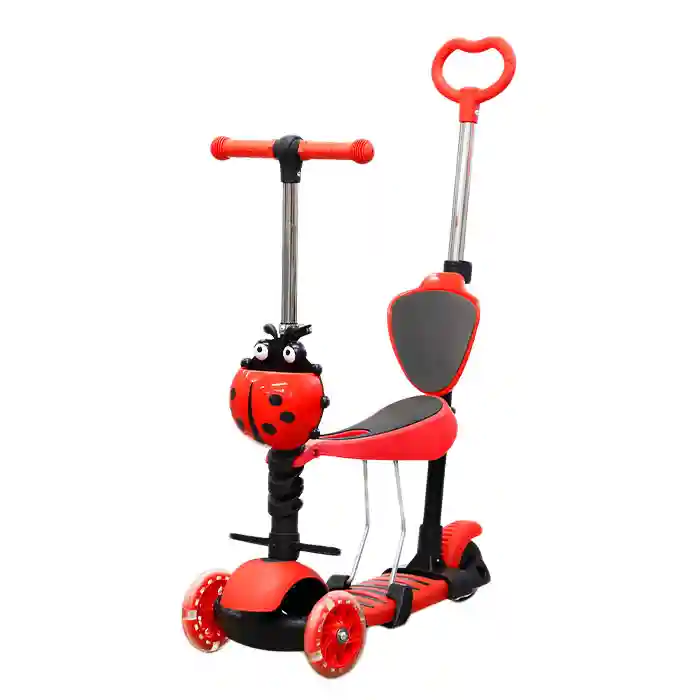 Trotinetă pentru copii roșie, cod 61521