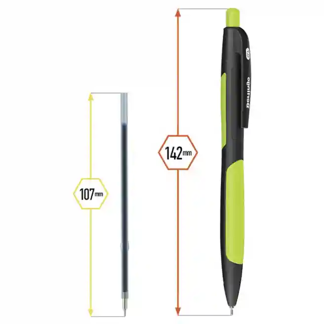 Pix cu bilă cu buton Berlingo Color Zone 2, 0,7mm, albastru