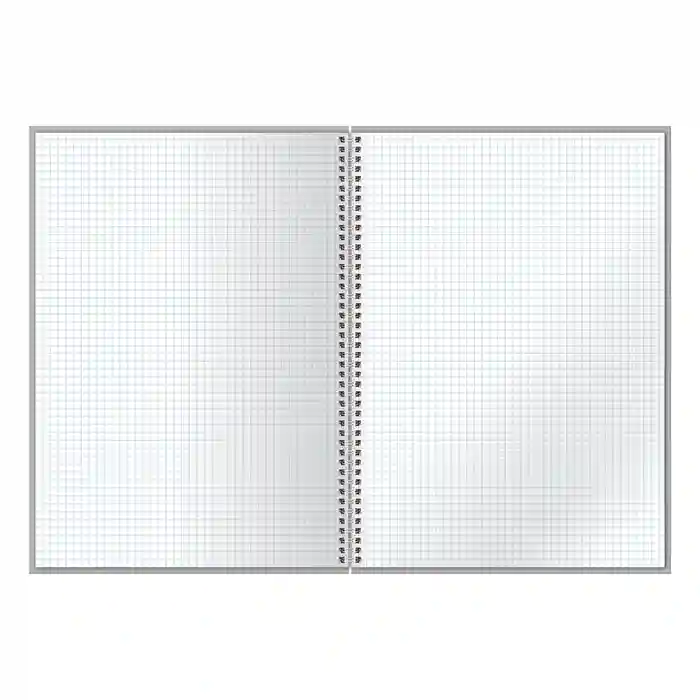 Caiet cu spiră A4 160 foi pătrățele BG "Bright ornament", copertă tare