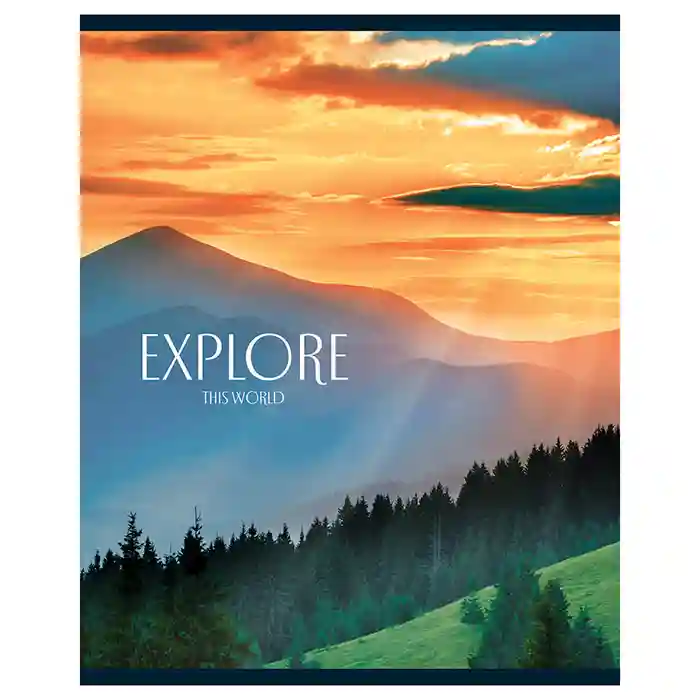 Caiet A4 48 foi pătrățele BG "Explore"