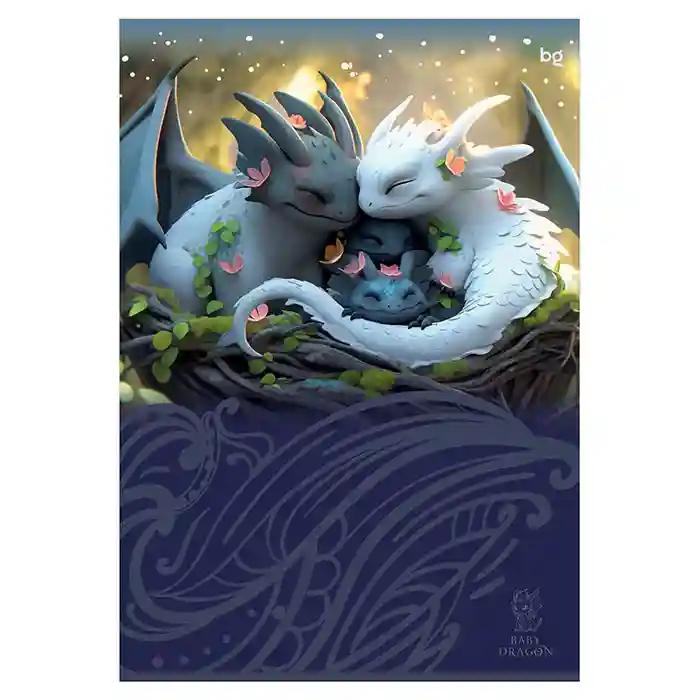 Caiet A4 pătrățele 96 foi BG "Baby Dragon"