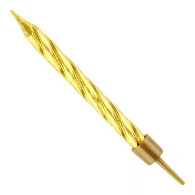 Lumânare pentru tort MESHU Mini, aurii, 5,8 cm, 10 bucăți