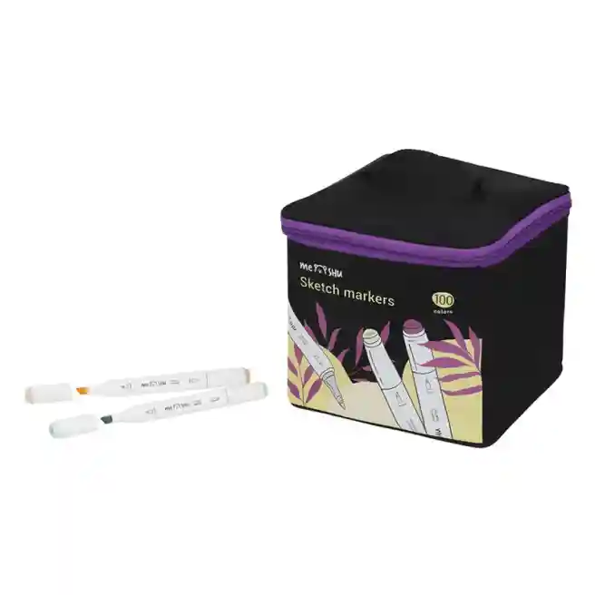 Set de carioci cu două fețe MESHU, 100  bucăți pentru sketching