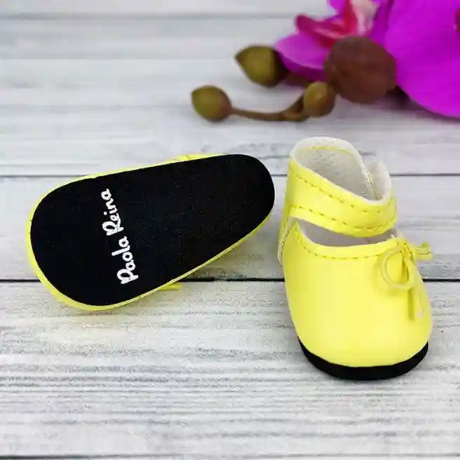 PR Pantofi galbene pentru păpușă 32 cm, cod 60923