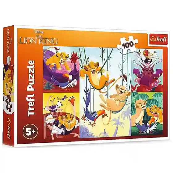 TF Puzzle "100" - Courageous Lion King / Disney Lion King, cod 61436