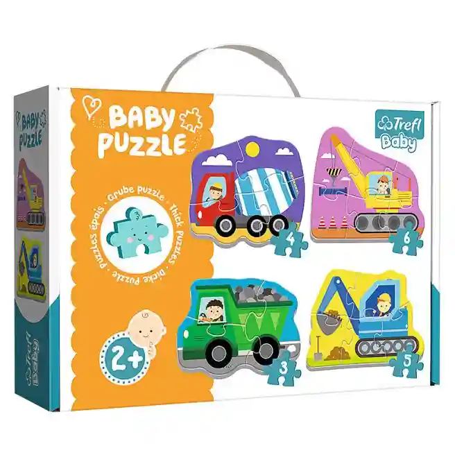 TF Пазлы "Baby Classic" - Vehicles on the costruction site , код 41662