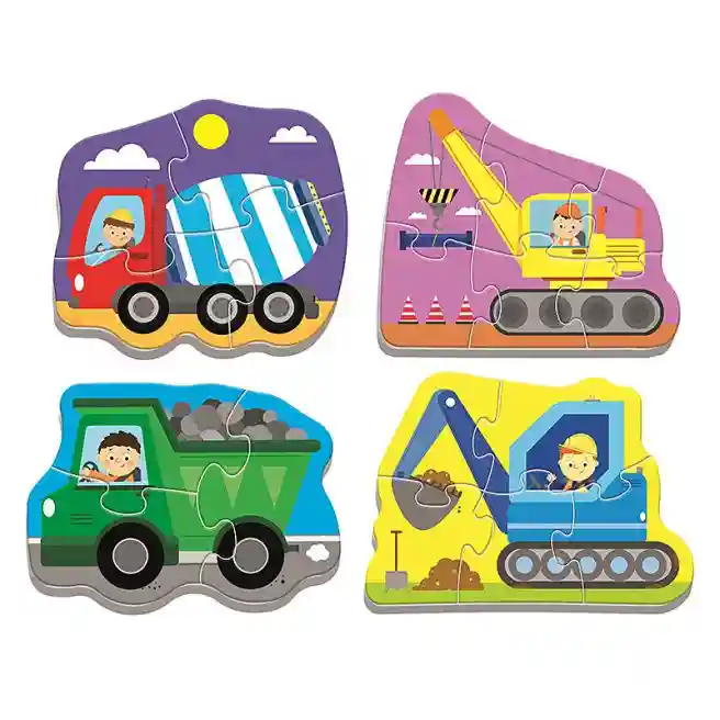 TF Пазлы "Baby Classic" - Vehicles on the costruction site , код 41662