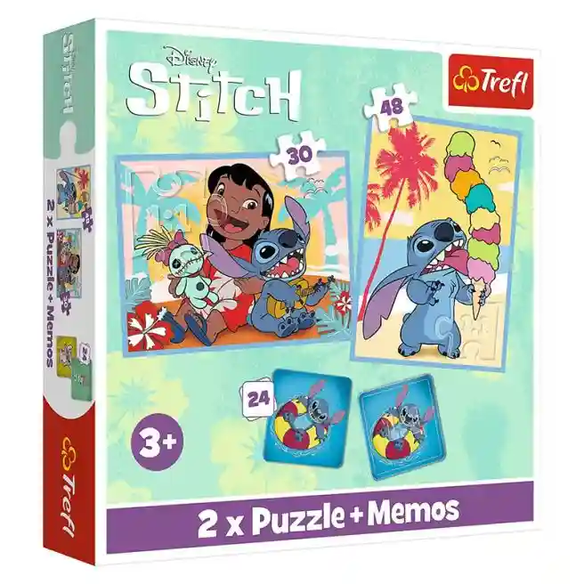 TF Puzzle "2in1+memos"-"Happy Lilo&Stitch day / Disney Lilo&Stitch", cod 60043