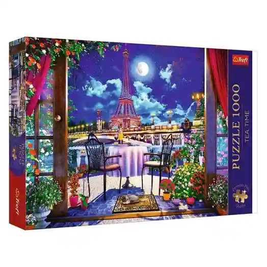 TF Puzzle "1000 Premium Plus" - "Tea Time: Parisian Moonlight", cod 60540