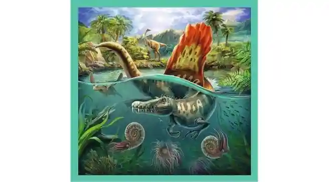 TF Puzzle - "3in1" -  The extraordinary world of dinosaur, cod 41661