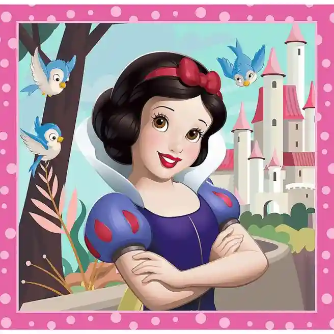 TF Puzzle "3in1" -  Beautiful flowers / Disney Princess, cod 61273