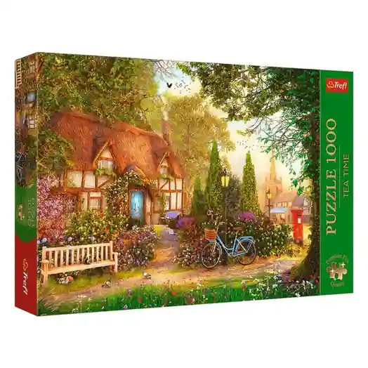 TF Пазлы "1000 Premium Plus" - "Tea Time: Thatched Cottage", код 60274
