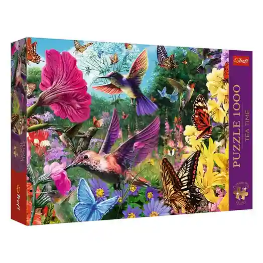 TF Puzzle "1000 Premium Plus" - "Tea Time: Hummingbird Garden", cod 60277