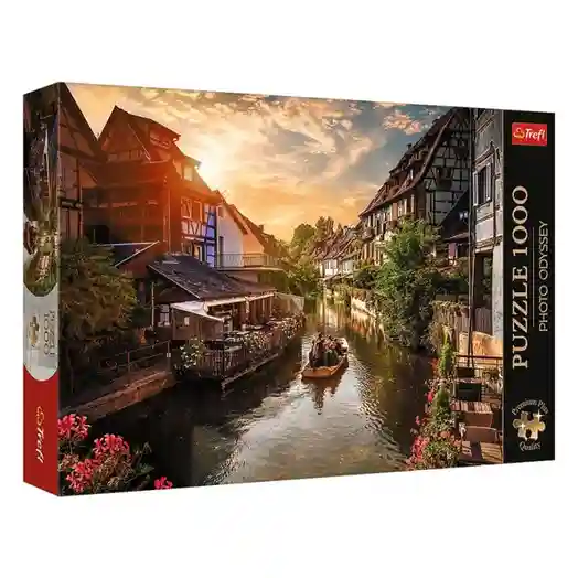 TF Puzzle "1000 Premium Plus" - "Photo Odyssey: Little Venice in Colmar, France", cod 60287