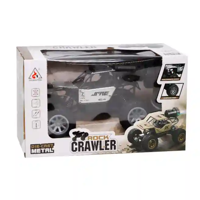 Mașină „Rock Crawler” cu t/c (lumină, spray), argintie, cod 782033