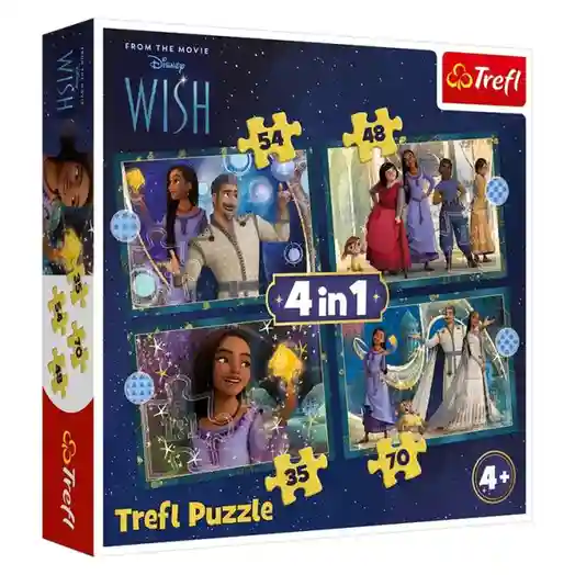 TF Puzzle "4in1" - Dreams come true / Disney, cod 60299