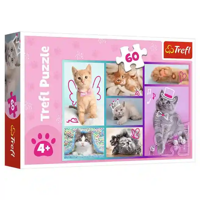 TF Puzzle- "60"- Cute cats, cod 58410