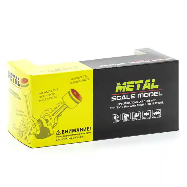 Mașină metal 1:36 (sunete,lumini, ușile se deschid) 3691B, albastră, cod 462113