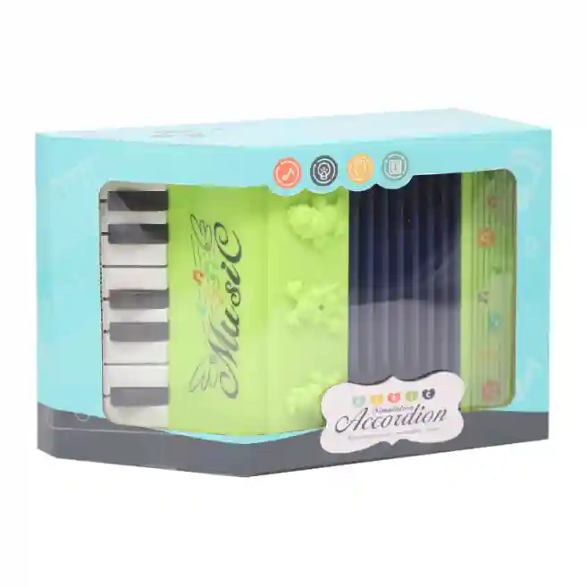 Игрушка аккордеон, зеленый, код 722113