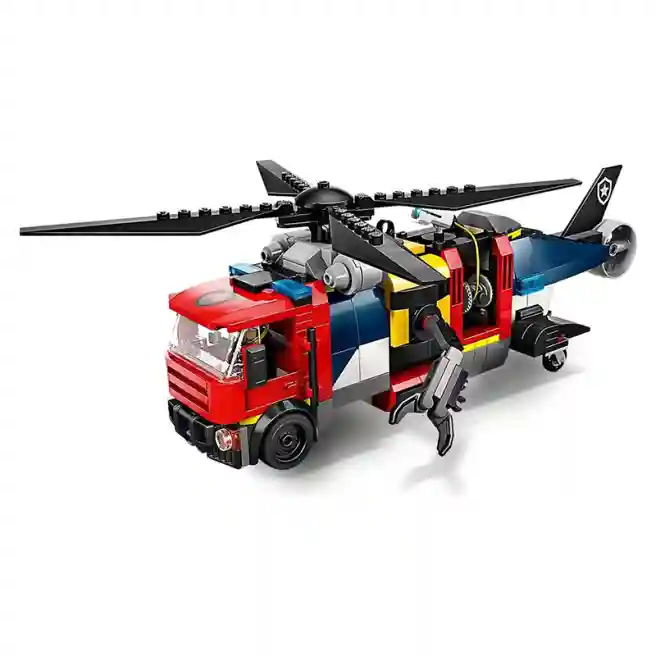 Constructor LEGO City Remix de elicopter, camion de pompieri și submarin, art. 60462