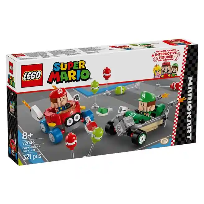Конструктор LEGO Super Mario Mario Kart: Малыш Марио против Малыша Луиджи, арт. 72034