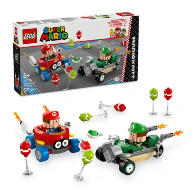 Конструктор LEGO Super Mario Mario Kart: Малыш Марио против Малыша Луиджи, арт. 72034