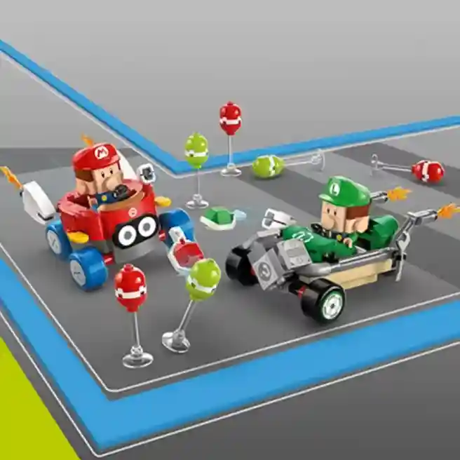 Конструктор LEGO Super Mario Mario Kart: Малыш Марио против Малыша Луиджи, арт. 72034