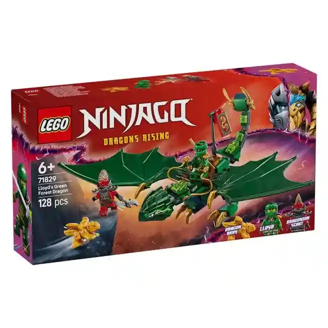 Constructor LEGO Ninjago Dragonul Lloyds Green Forest, art. 71829