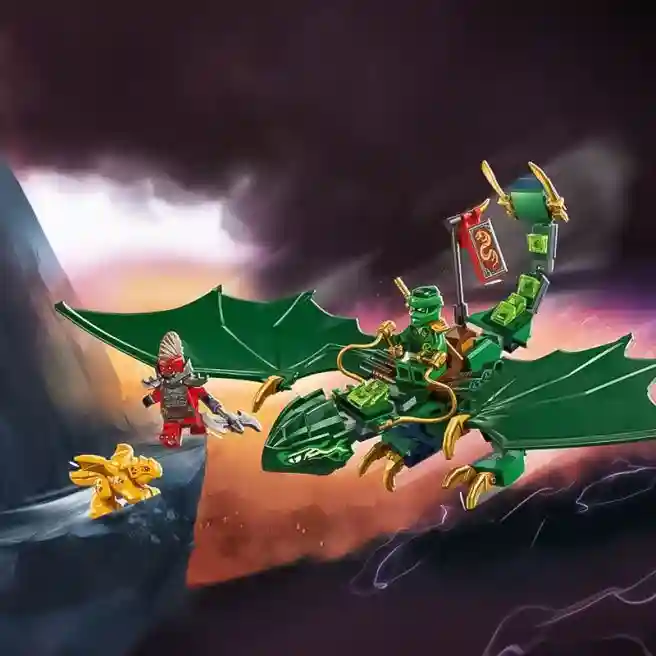 Constructor LEGO Ninjago Dragonul Lloyds Green Forest, art. 71829