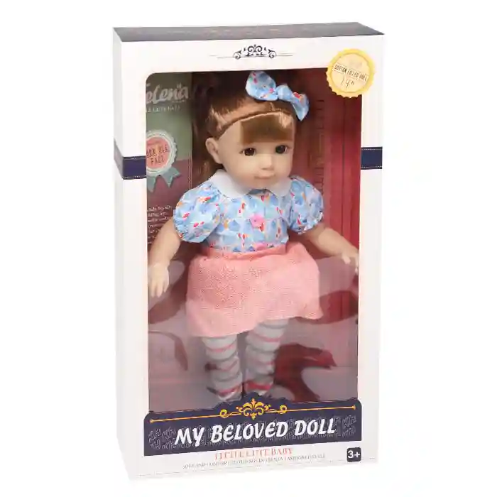 Păpușă "Jelena My beloved doll" cu haine și fundiță 36 cm, cod 832005
