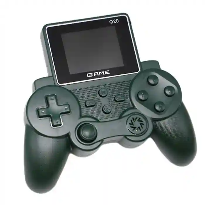 Consolă de jocuri portabilă cu ecran integrat, verde, cod 835043