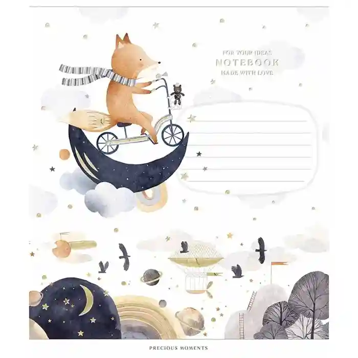 Тетрадь 12 листов клетка Школярик 3506 Precious moments