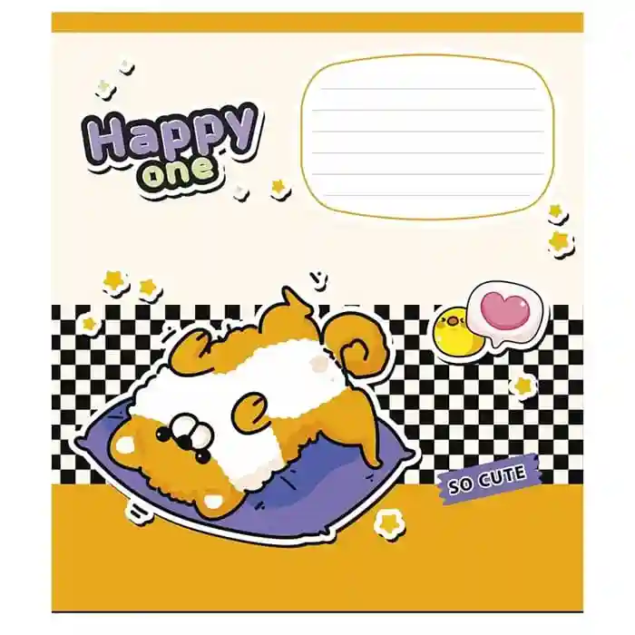 Тетрадь 12 листов клетка Школярик 3532 Happy one