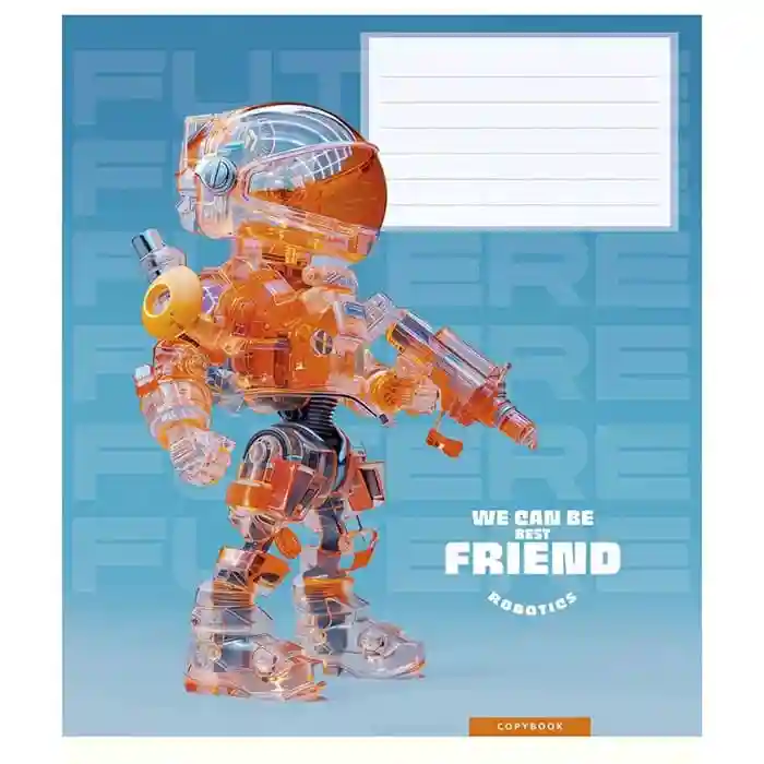 Тетрадь 12 листов линейка Школярик 3461 We can be best friend