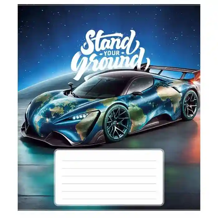 Тетрадь 18 листов клетка Школярик 3500 Best racers