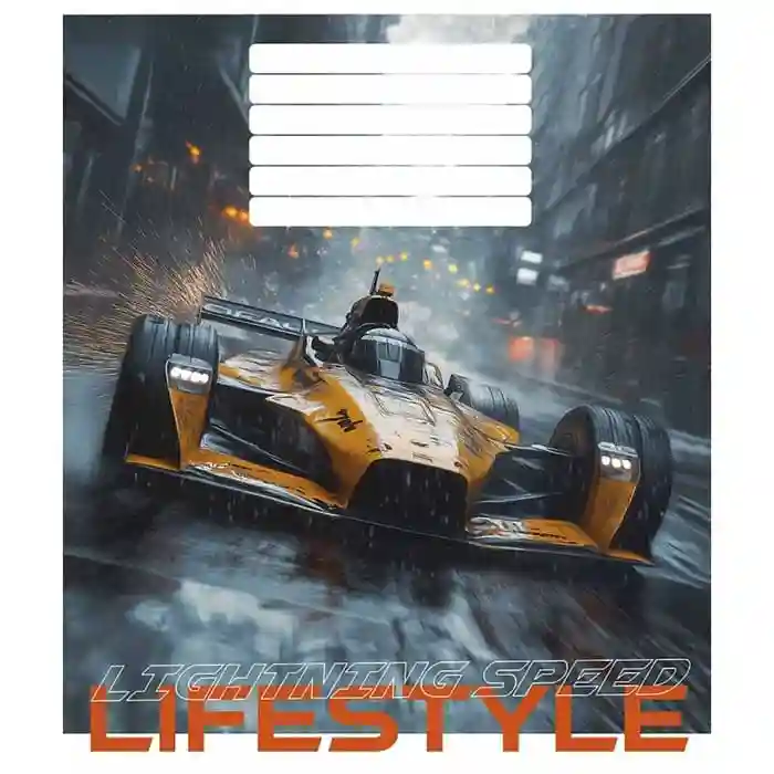Caiet 18 foi pătrățele Shkolyarik 3521 Lightning speed lifestyle